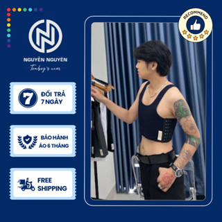  Áo Nịt Ngực Tomboy Gen Thun Không Viền Cài HôngĐịnh Hình Ba Lỗ Thể Thao Tập Gym Nữ Bigsize Nguyễn Nguyên Tomboy's Wear 
