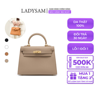 Túi Xách Tay Nữ Mini Bag Đeo Chéo Đeo Vai Da Bò Cao Cấp Size 22 LADYSAM LDS2520