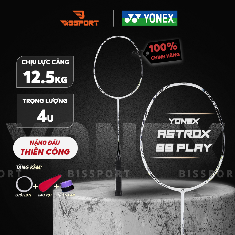 Vợt Cầu Lông Yonex Astrox 99 Play Chính Hãng - Màu Trắng - Lối Đánh Toàn Diện, Thiên Về Tấn Công