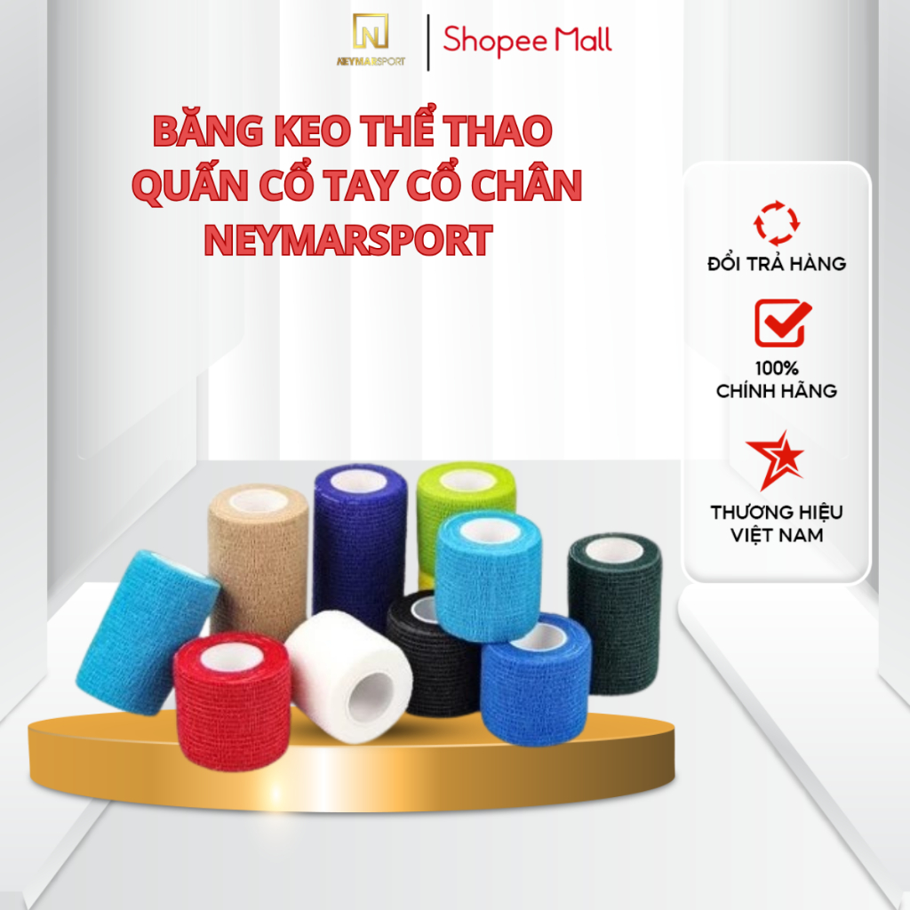 Băng keo vải thể thao NEYMARSPORT giao màu ngẫu nhiên