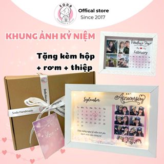 Khung ảnh Handmade kỉ niệm/Khung ảnh sinh nhật Anniversary Valentine/Khung ảnh Tốt nghiệp tặng người yêu, bạn bè 8/3