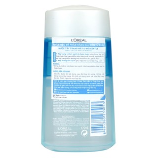 Nước Tẩy Trang Mắt Môi L'Oreal 125ml Hasaki Sản Phẩm Chính Hãng