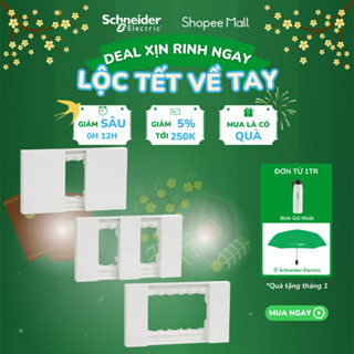 Mặt cho nhiều thiết bị | Mặt công tắc ổ cắm dòng AvatarOn A - Schneider Electric - M3T01_WE M3T02_WE M3T03_WE