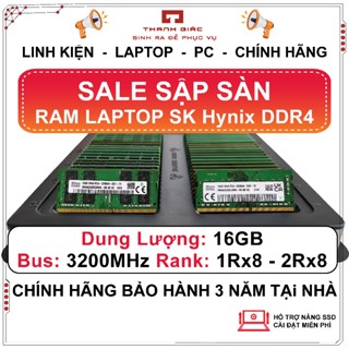 Ram Laptop DDR4 SK Hynix 16GB Bus 3200MHz, Chính Hãng - Bảo Hành 3 Năm