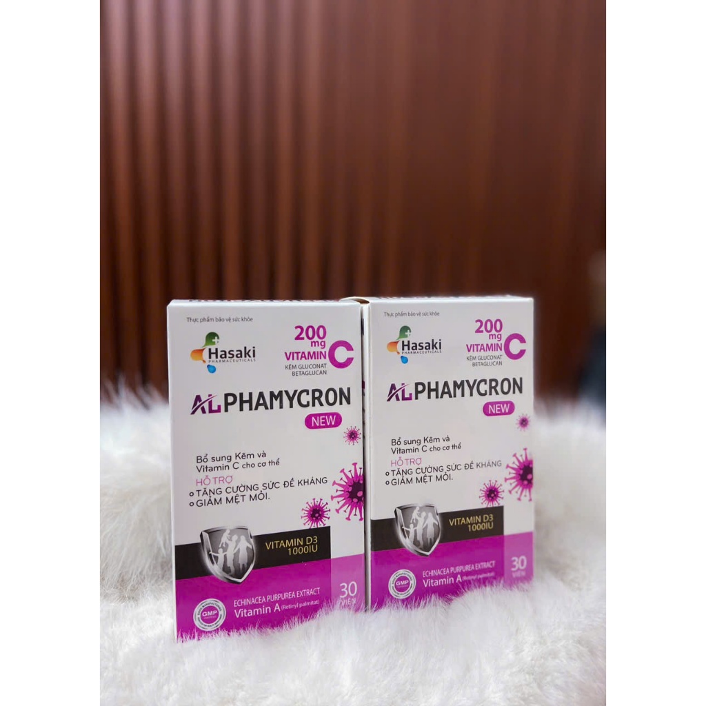 Viên uống ALPHAMYCRON tăng miễn dịch đào thải HPV combo 2 hộp