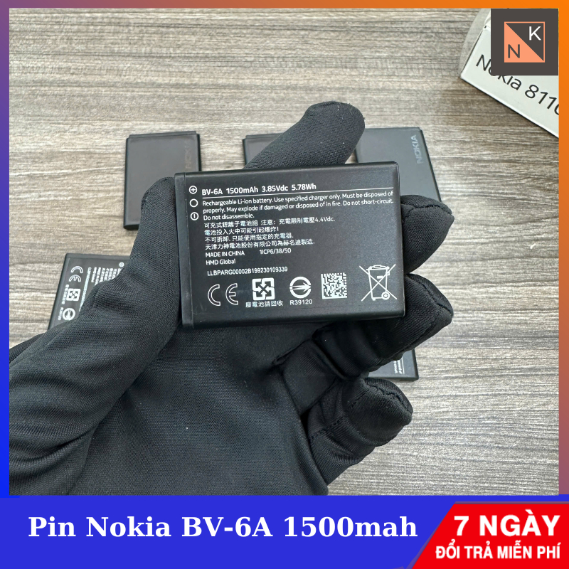 Pin BV-6A Zin bóc máy cho Nokia 8110 4G và 2720 Flip