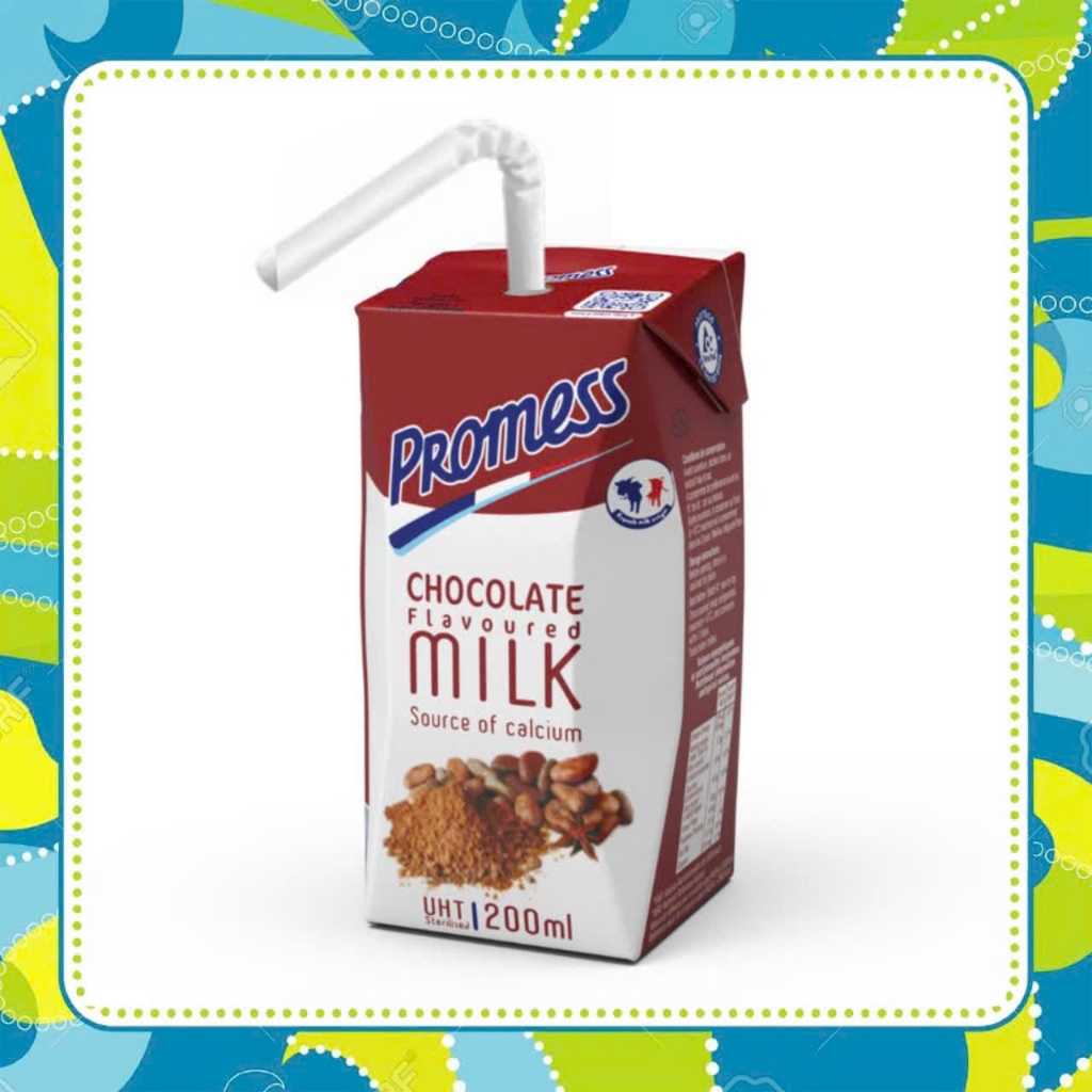 Date 8/2025 Thùng 24 Hộp Vị Socola Ngọt Promess 200ml - Sữa Tươi Pháp.