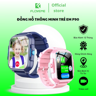 Đồng Hồ Thông Minh Trẻ Em P90, Lắp Sim 4G Nghe Gọi Video Call, Chống Nước, Báo Thức, Định Vị Chính Xác