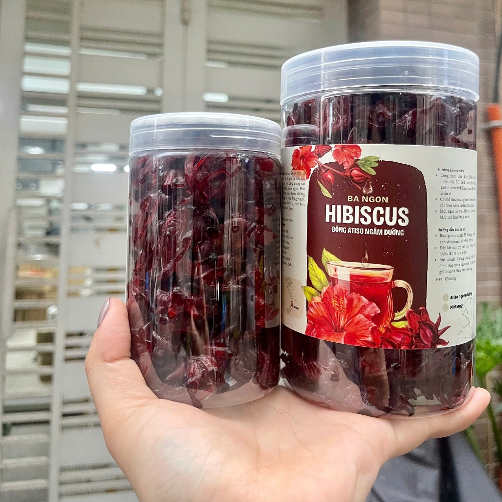 Mứt hoa atiso đỏ  - mứt bông hoa bụt dấm chua ngọt