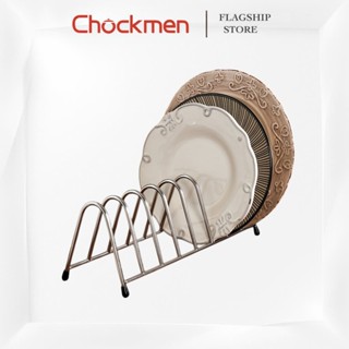  Khay Úp Đĩa CHOCKMEN Inox 18 10 Giá Úp Đĩa Để Trên Mặt Bàn Tủ Bếp Kệ Để Bát Đĩa Ráo Nước Không Trơn Trượt 