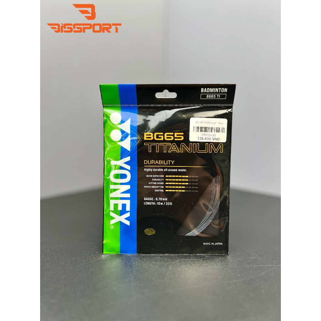 Lưới Căng Vợt Cầu Lông Chính Hãng YONEX BG65 Titanium - Siêu Bền- Dòng Lưới Quốc Dân