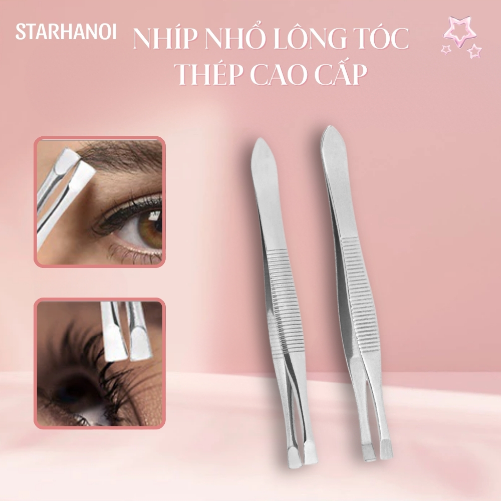 Nhíp Nhổ Lông Mày Inox Cao Cấp Gắp Nhổ Lông Không Đau Sử Dụng Dễ Dàng Hiệu Quả Nhíp Nhỏ Gọn Bỏ Túi