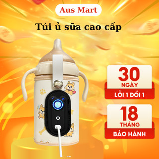 Túi Ủ Bình Sữa Di Động Drink Warmer Cho Bé Chất Liệu Da Cao Cấp Túi Ủ Sữa Thông Minh Màn Hình LED Tùy Chỉnh Nhiệt Độ
