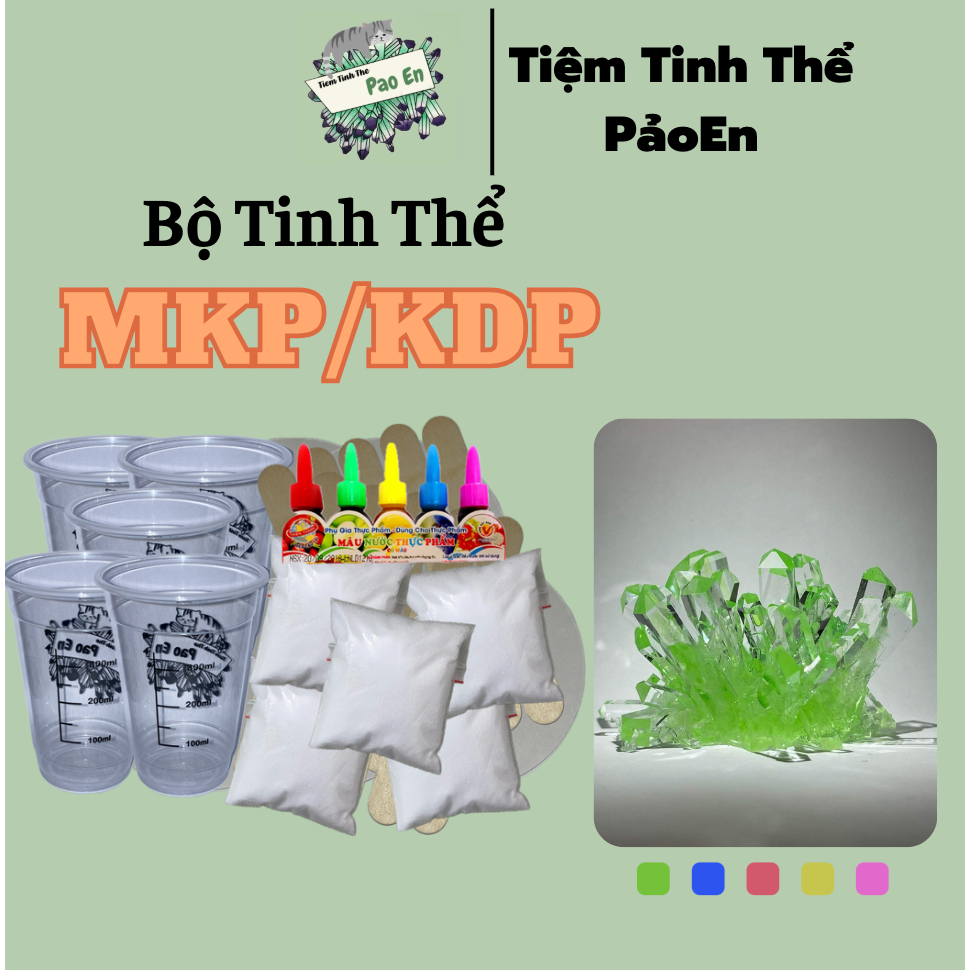 [KDP/MKP] Bộ dụng cụ làm tinh thể ( có giấy hướng dẫn )