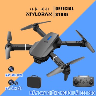 Drone camera 4k mini E88 pro Máy Bay Flycam trang bị camera kép- Lai Cam Điều Khiển Từ Xa,Phù hợp với người mới bắt đầu