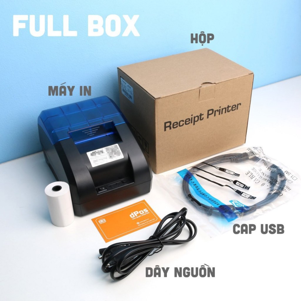 Máy in hoá đơn Bluetooth dPos DM01 và 5801H in bill bán hàng trực tiếp từ điện thoại iPhone Android với App miễn phí | BigBuy360 - bigbuy360.vn