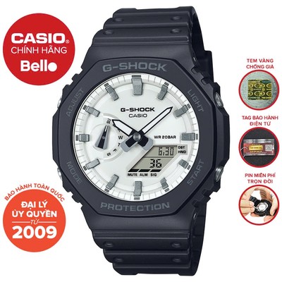 Đồng hồ Nam Dây Nhựa Casio G-Shock GA-2100WD-1ADR chính hãng bảo hành 5 năm Pin trọn đời