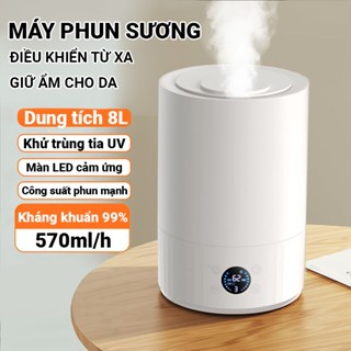 Máy phun sương tạo ẩm không khí Xiaomi/Beemi dung tích 8L máy khuếch tán tinh dầu có đèn báo máy tạo ẩm diệt khuẩn 99,9%