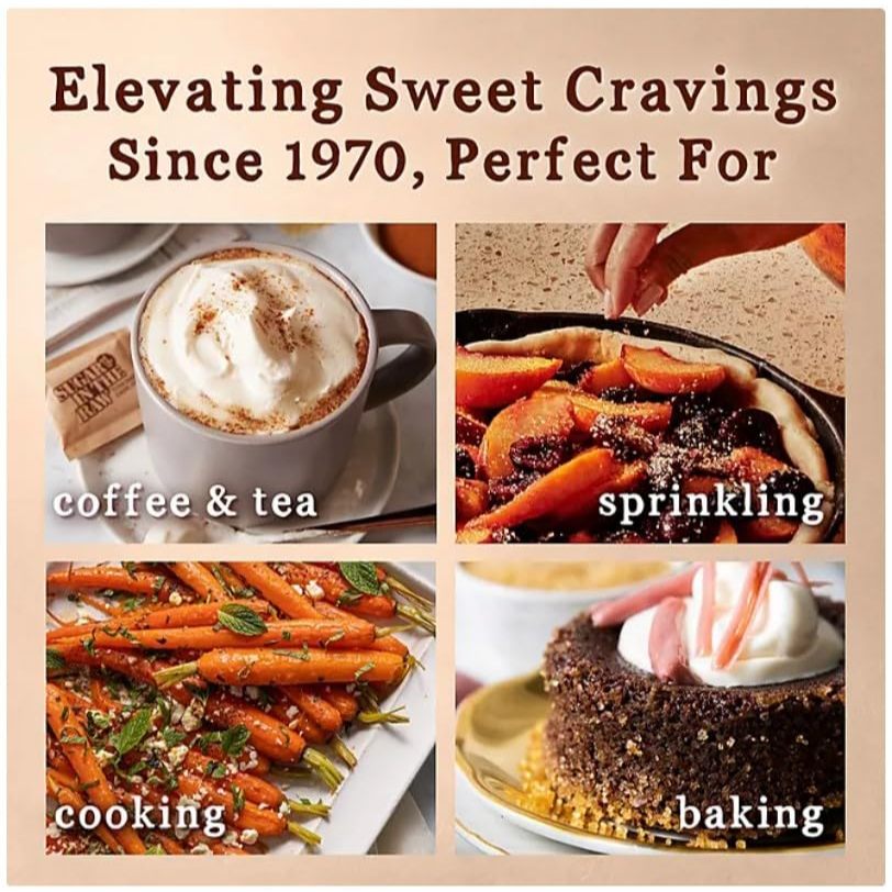 Đường Nâu Sugar In The Raw Turbinado Cane Sugar Hộp 500 Gói của Mỹ