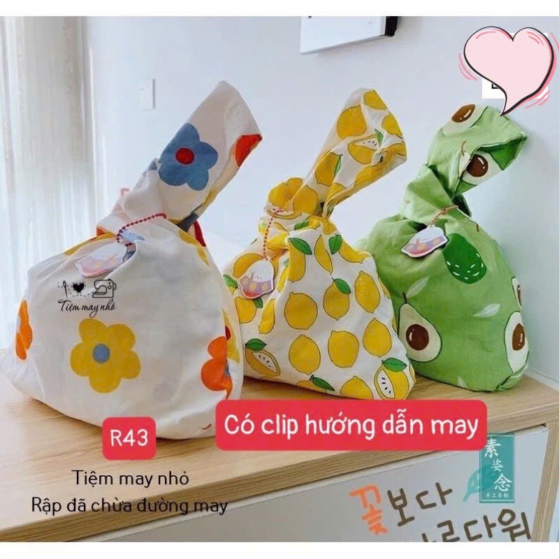 R43_ Rập giấy may túi Nhật Bản