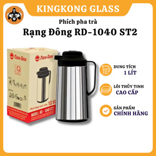 Phích pha trà Rạng Đông Model RD-1040 ST2 dung tích 1 Lít, nắp bật chống rò rỉ nước, phù hợp sử dụng cho gia đình