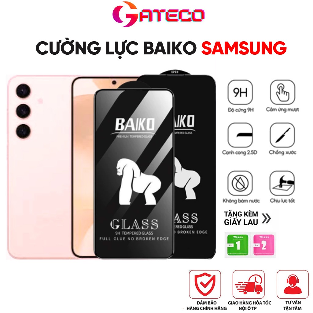 Cường lực Baiko Samsung s25 ultra s24 ultra s24 plus s23 plus s21 s22 s23 A73 A13 A54 A14 A34  A53 A