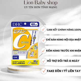 DHC Vitamin C gói 120 viên dùng 60 ngày Nhật Bản hỗ trợ trắng da, mờ thâm và tăng cường sức đề kháng