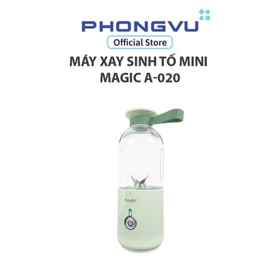 Máy xay sinh tố mini Magic A-020 - 70W, Pin 1500mAh, 350ml, 6 Lưỡi Dao, Sạc USB‑C, Tự Ngắt Sau 40s - Bảo hành 12 tháng