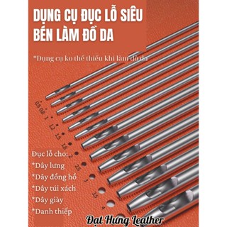 Dụng Cụ Đục Lỗ Đồ Da Đủ Size Cho Dây Nịt, Dây Đồng Hồ, Dây Giày, Dây Túi Nhập khẩu