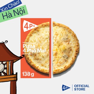 [Giao hoả tốc Hồ Chí Minh & Hà Nội] Pizza 4P's Nửa Bánh Pizza 4 Loại Phô Mai Đông Lạnh - 138G