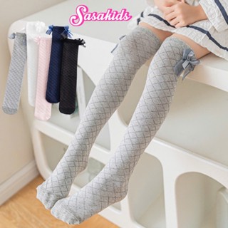 Tất Vớ Dài Cho Bé, Tất Đùi Cho Bé Gái Gắn Nơ Xinh Xắn Phong Cách Nhật Bản Hàn Quốc VG19