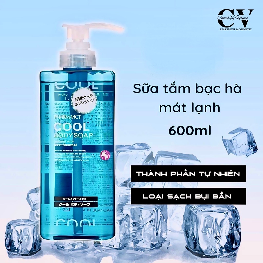 Sữa tắm nam Pharmaact cool 550ml