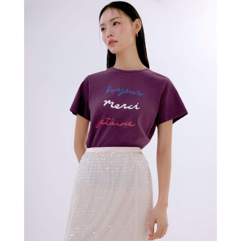 Áo thun cotton nữ cổ tròn 4TG Art xuất xịn