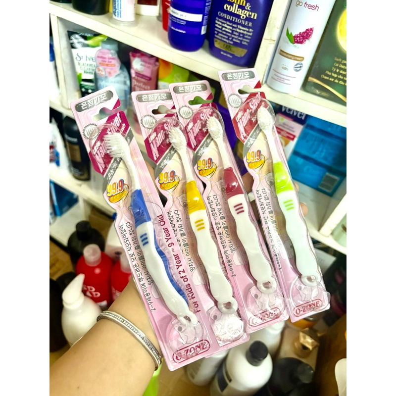 [2-9 tuổi] BÀN CHẢI ĐÁNH RĂNG CAO CẤP CHO BÉ, cho trẻ chuẩn Hàn Quốc O Zone