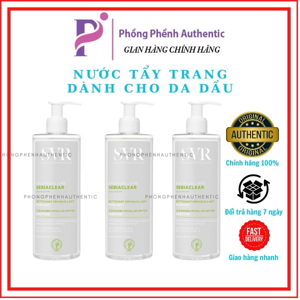 [PHỒNG PHỀNH] Nước tẩy trang Sebiaclear Eau Micellaire 400ml