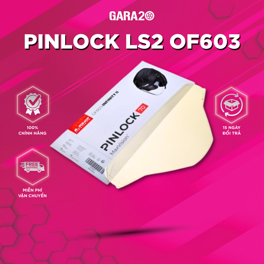 Tấm Chống Đọng Sương LS2 OF603 Pinlock Chống Sương Mù Tầm Nhìn Rõ Đi Xe Máy Mô Tô PKL [Chính Hãng]