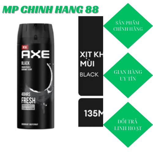 Xịt khử mùi toàn thân Axe Black 135ml