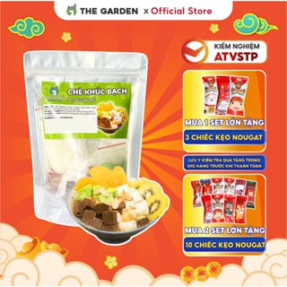 Set Chè khúc bạch tự nấu, set nguyên liệu nấu chè 3 vị thạch thơm ngon THE GARDEN