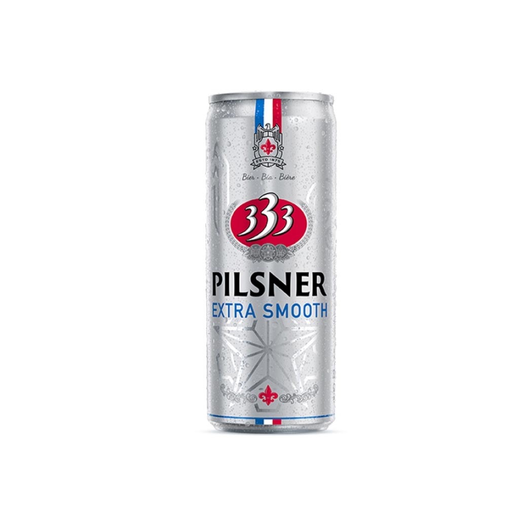 Combo 24 lon bia 333 Pilsner Extra Smooth lon 330ml