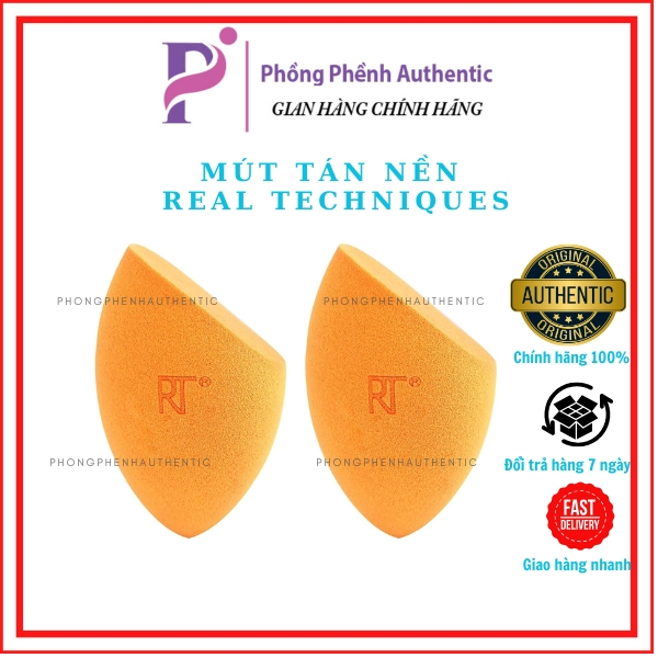 Mút Trang Điểm REAL TECHNIQUES Tán Nền Miracle Complexion Sponge (không hộp)
