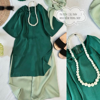  Set áo dài đính nơ cho Mẹ và Bé siêu xinh tặng kèm bờm 