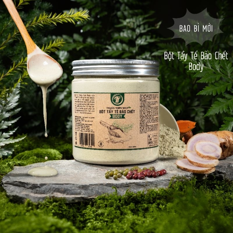 Bột tẩy tế bào chết cho body Thuận Thiên shop sạch tế bào chết, sáng da
