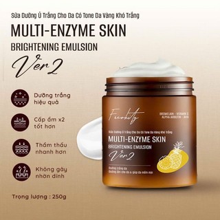  Sữa dưỡng trắng da Freshity 250gr chiết xuất từ dứa cho da có tone da vàng khó trắng thơm mùi dứa tự nhiên VER 2 