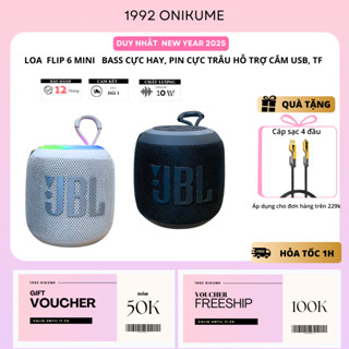 Loa Bluetooth FLIP 6 RGB Mini Mới nhất 2024 âm thanh cực đỉnh có bass cực chiến Bluetooth 5.1 NEW HOT