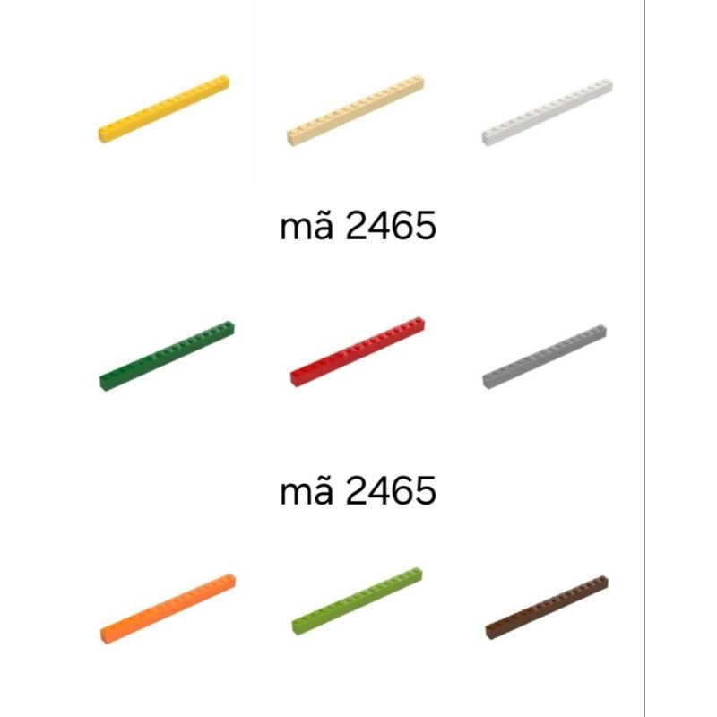 Xếp hình lego gạch brick 1x16 mã 2465