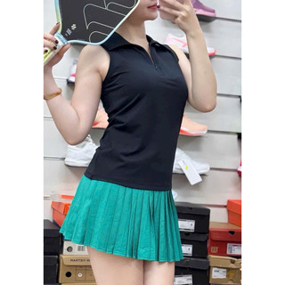 Áo Thể Thao Nữ Cổ Trụ Khoá Kéo Dáng Sát Nách Chơi Tennis, Golf, Pickleball - AML03