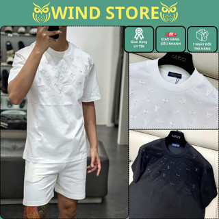 Áo Thun Nam Nữ Eo Vì Thêu Hoa Văn Lửa Thân Cực Đẹp - Áo Thun Nam Chất liệu Cotton thoáng mát Phong Cách Hot