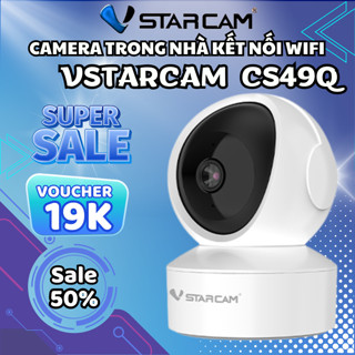 Camera Trong Nhà Vstarcam CS49Q Kết Nối Wifi Full HD Siêu Nét, Đàm Thoại 2 Chiều, Hồng Ngoại-BH 12T
