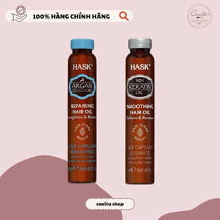  Dầu dưỡng tóc Hask Keratin Oil & Argan Oil 18ml 