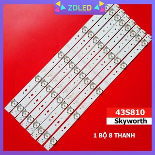  THANH LED TIVI SkyWorth 43 43s810 43E350 - 1 bộ 8 thanh 5 led - HÀNG MỚI 100% 